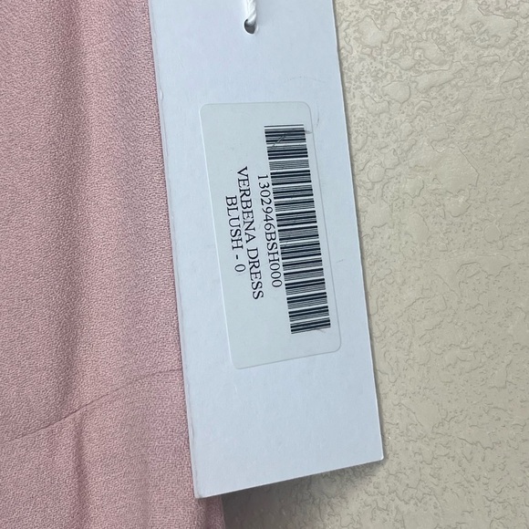 NWT Reformation Verbena Gown in Blush Size 0 - Picture 9 of 9